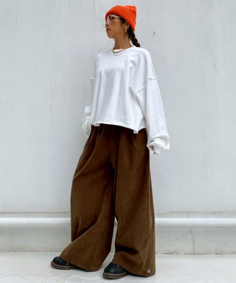 wide pt「corduroy tuck」#5802510