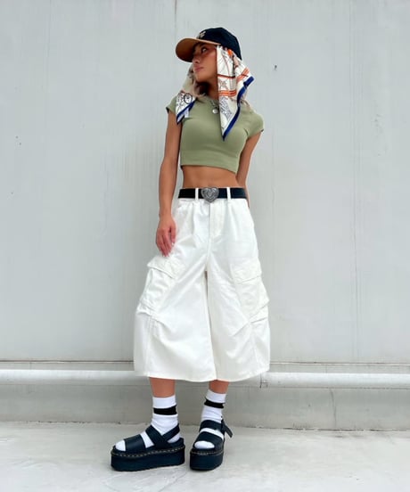 cropped rib tee「mini」#32051-1