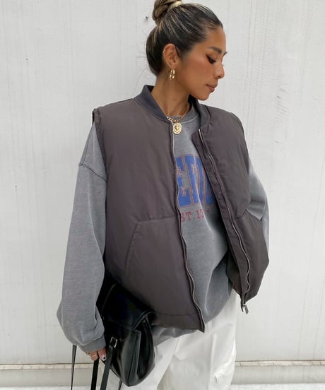 冬物非公開padded vest「puff」#6712510