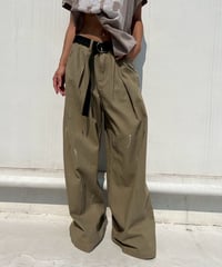 tuck wide pants「paint」#76832