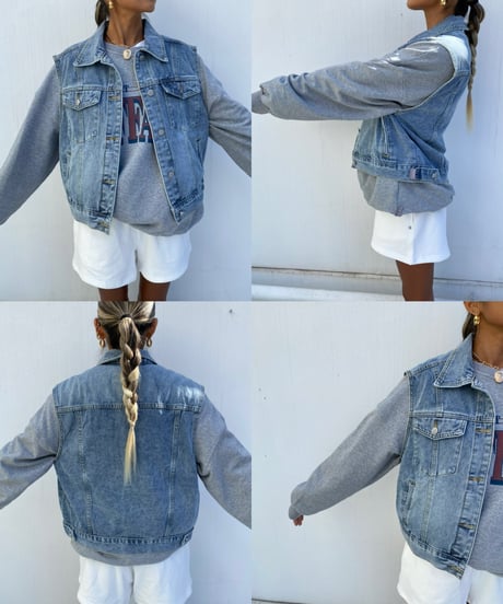 denim vest「classic」#360
