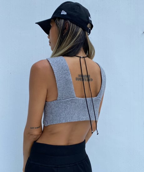 v-neck bustier「cropped」#1013