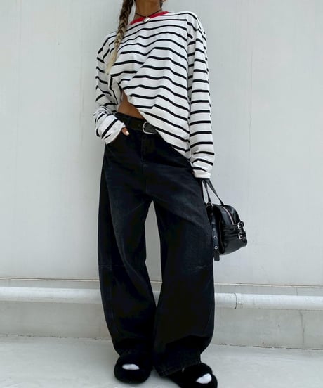 denim pt「balloon barrel」#25046