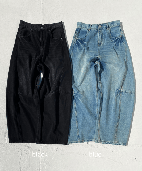 denim pt「balloon barrel」#25046