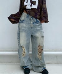 baggy denim「full damage」#56225601