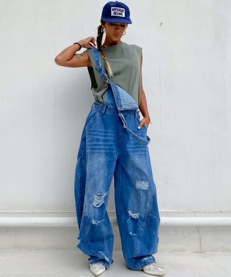 denim salopette「clash」#563063