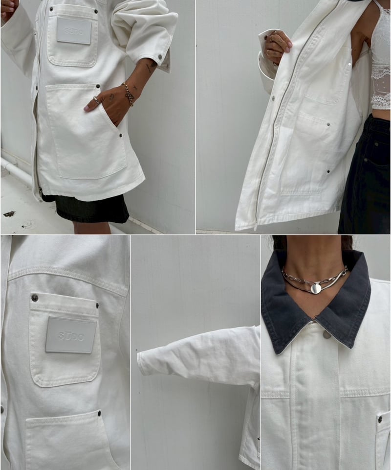 coverall jacket「contrast collar」#80112 | tablet