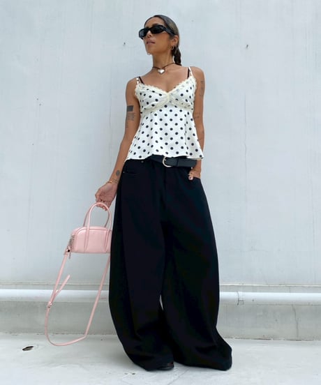 flare cami tops「dot」#00365