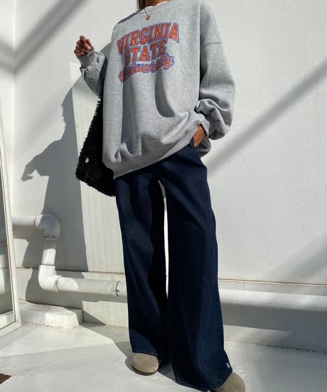 wide straight pt「draping」#0769 (裏起毛)