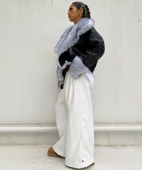 2way coat「fur leather」#251063511（リバーシブル）