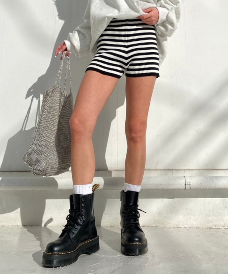 knit short pt「border」#7395 | tablethotel-sūdo