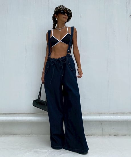 2way denim salopette 「thick」#87711