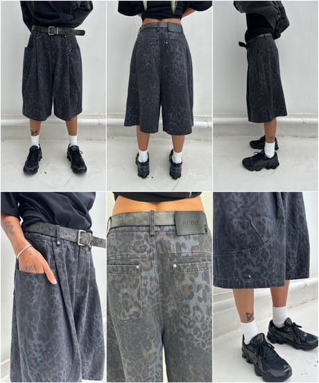 half pt「washed leopard」#6363-264