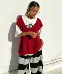 knit vest「loose」#086259