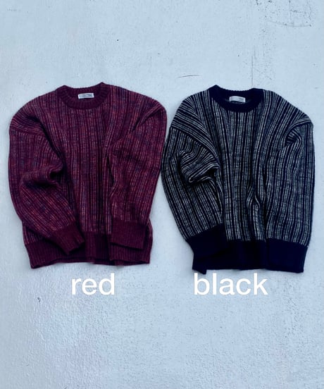 mix color knit「stripe」#8270