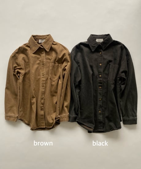 denim shirt jc「bronze」#50859
