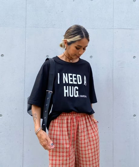 wide tee「HUG」#3271