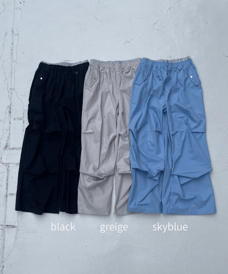 knee tack jogger pt「W stripe」#013