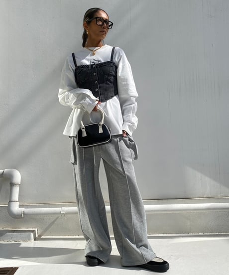 denim bustier「solid shape」#006