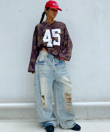baggy denim「full damage」#56225601