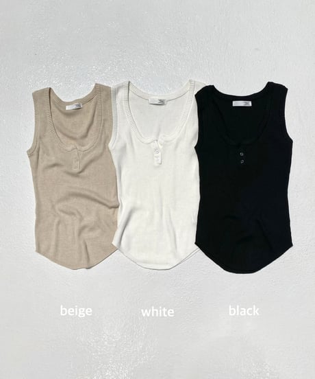 scoop neck top's「soft rib」#6218