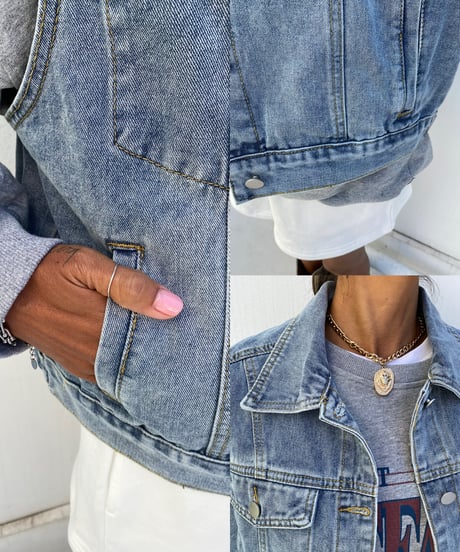 denim vest「classic」#360
