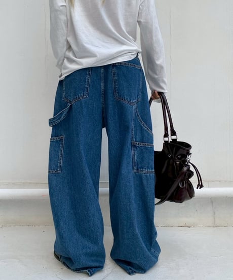 denim pt「3D curve」#8662959(ベルト付き)