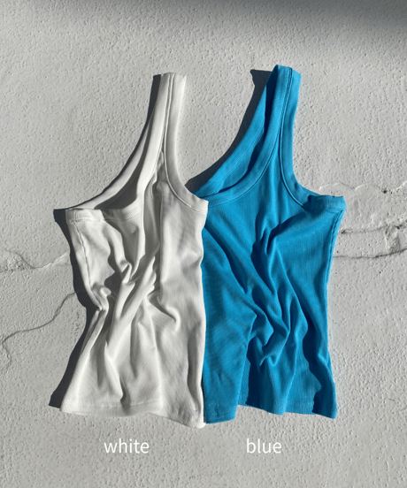 rib tanktop「oneshoul」#21152