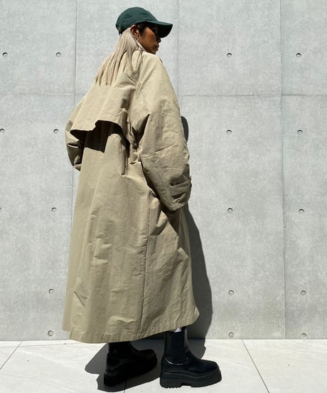 Stand collar long coat「SPRINKLE」#013