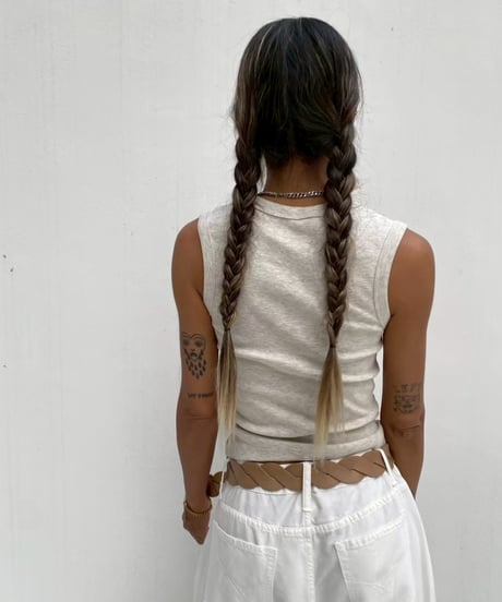 rib tank「v-neck」#5783-25364