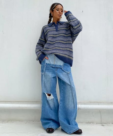 pattern knit「collar」#5066159