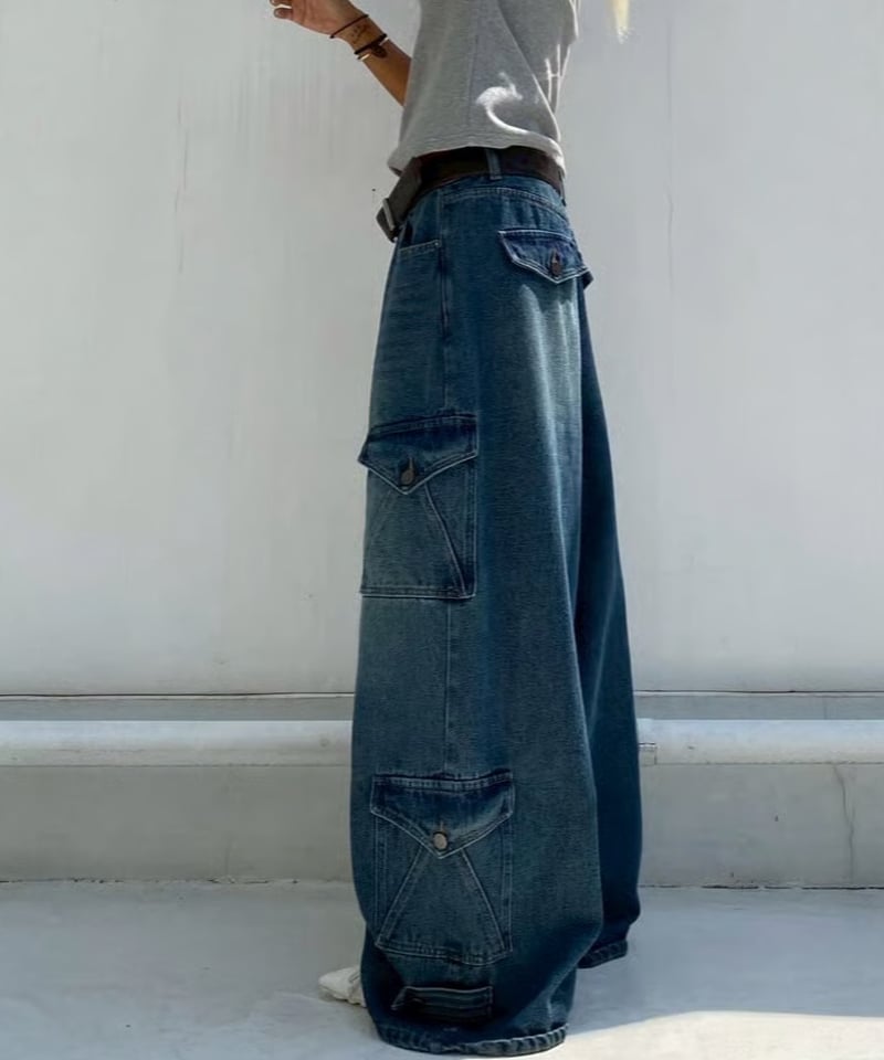 cargo denim（ベルト付き）「envelope」#91037 | tablethote