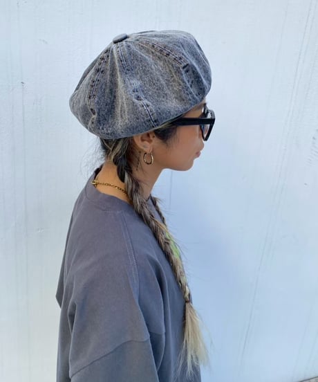 denim beret「wash」#2601-1/3