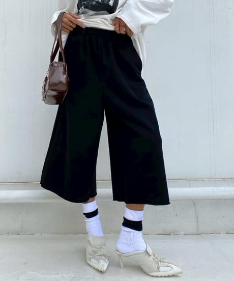 half sw pt「long shorts」#3048510(裏起毛／ベルト付き)