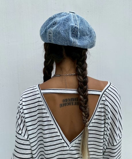 denim beret「wash」#2601-1/3