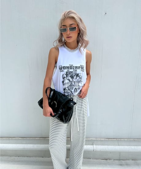 drop armhole tank「WONDERFUL」#11889