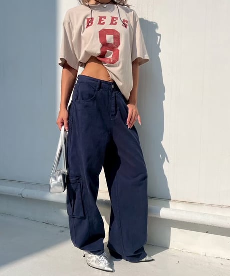 washed T「8」#200858