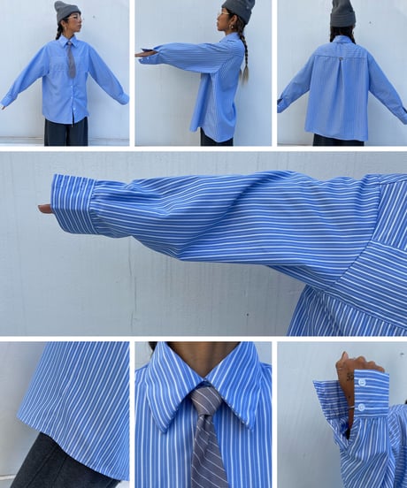 stripe shirt「with tie」#3675512