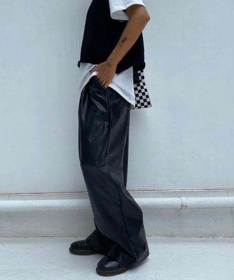 eco leather pt「tuck」#10003