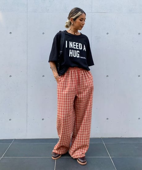wide tee「HUG」#3271