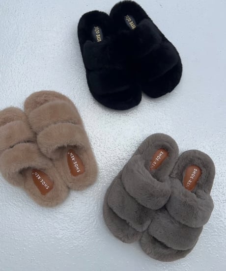 w belts sandal「comfort fur」#119-1