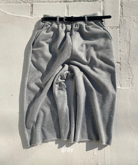 half sw pt「long shorts」#3048510(裏起毛／ベルト付き)