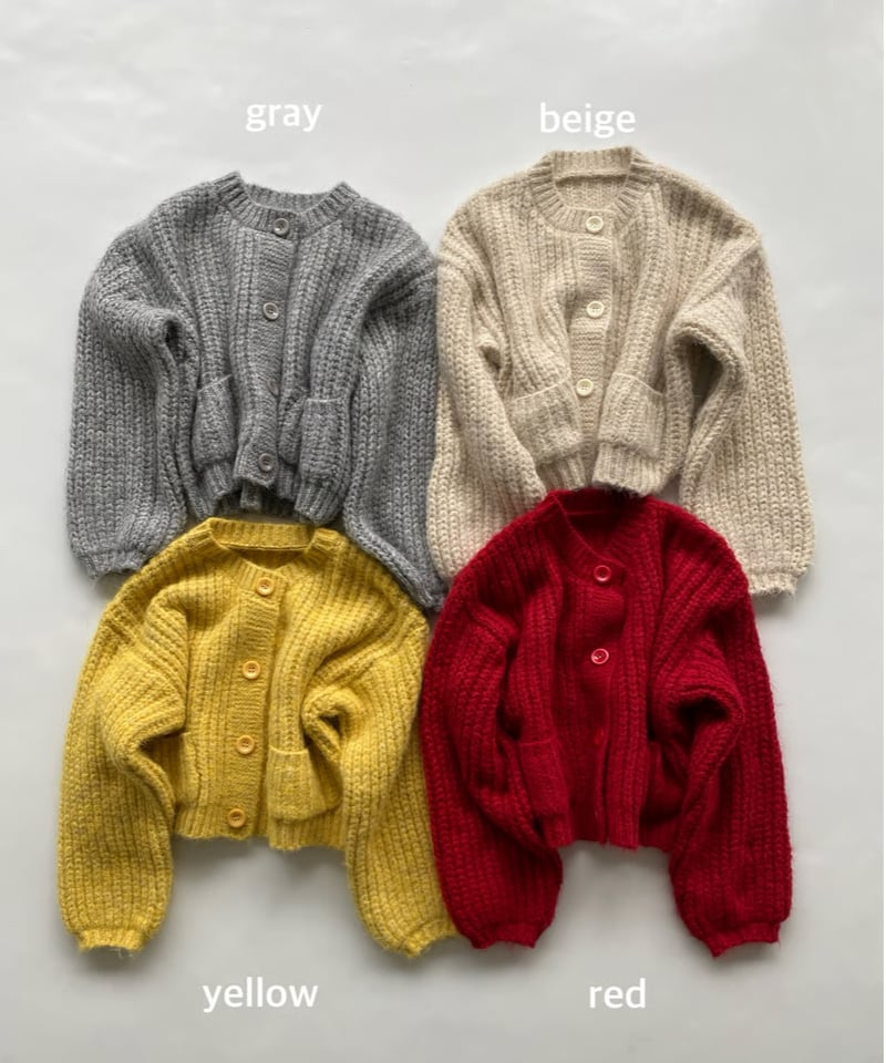 toricot knit cardigan / mignon adultサイズ toricot knit cardigan / mignon adultサイズ