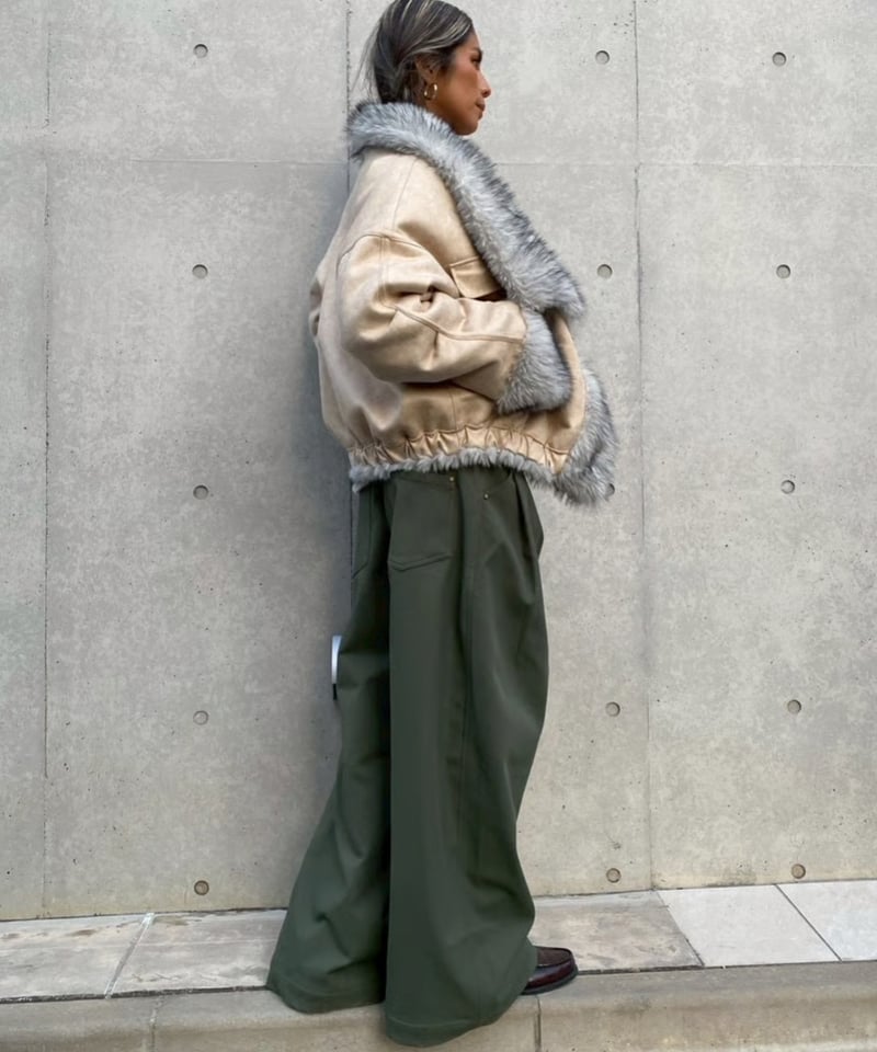 2way coat「fur leather」（リバーシブル）#251063511 | tabl
