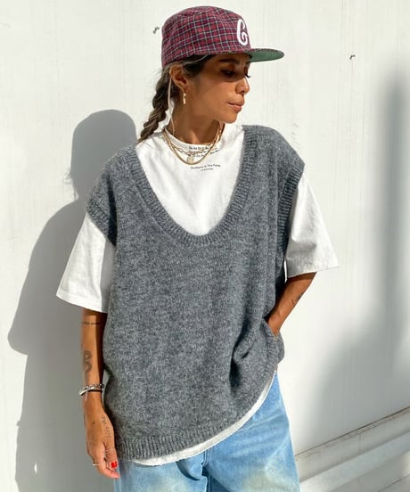 flat top cap「check G」#2509-9