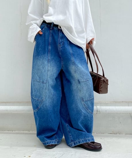 oversized pt「color barrel」#68758（ベルト付き）