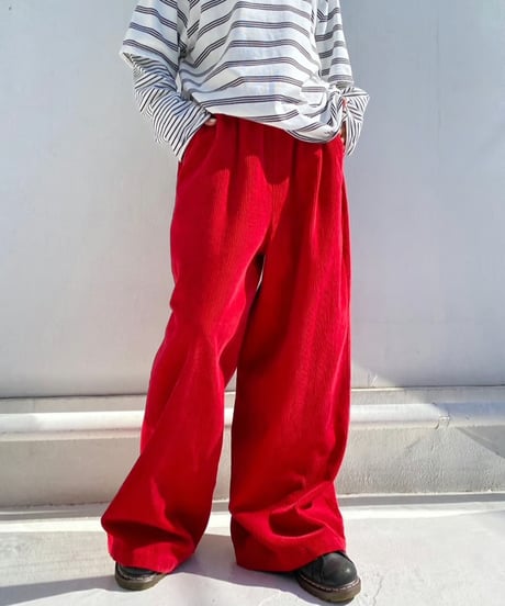 wide leg pt「corduroy」#6878