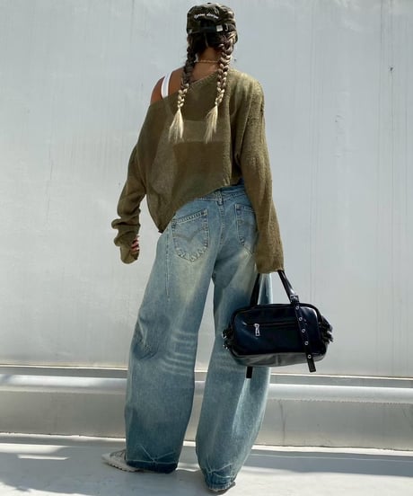denim pt「balloon barrel」#25046