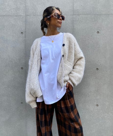 knit cardigan「mix yarn」#8179