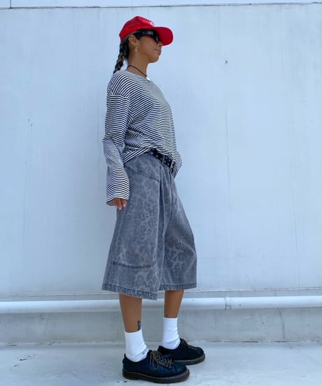 half pt「washed leopard」#6363-264